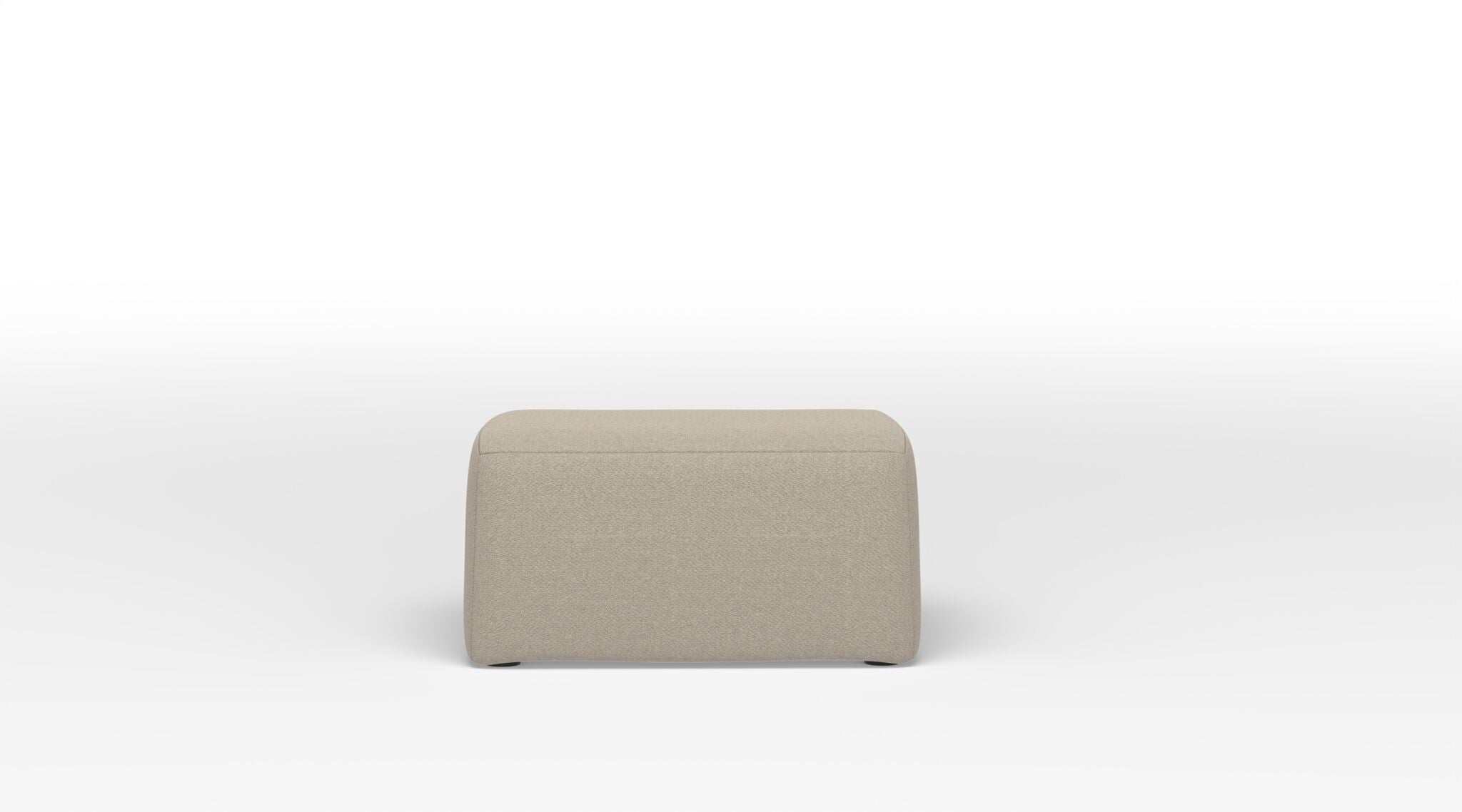Caleb Square Ottoman - Arlo Beige
