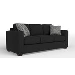 Caleb Queen Sofa Bed with Innerspring Mattress - Sutton Black