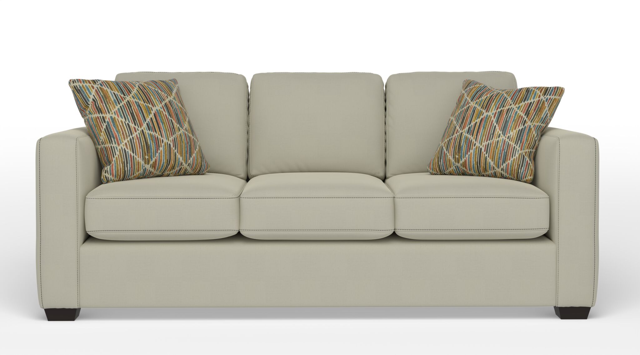 Caleb Queen Sofa Bed with Innerspring Mattress - Lido Ivory