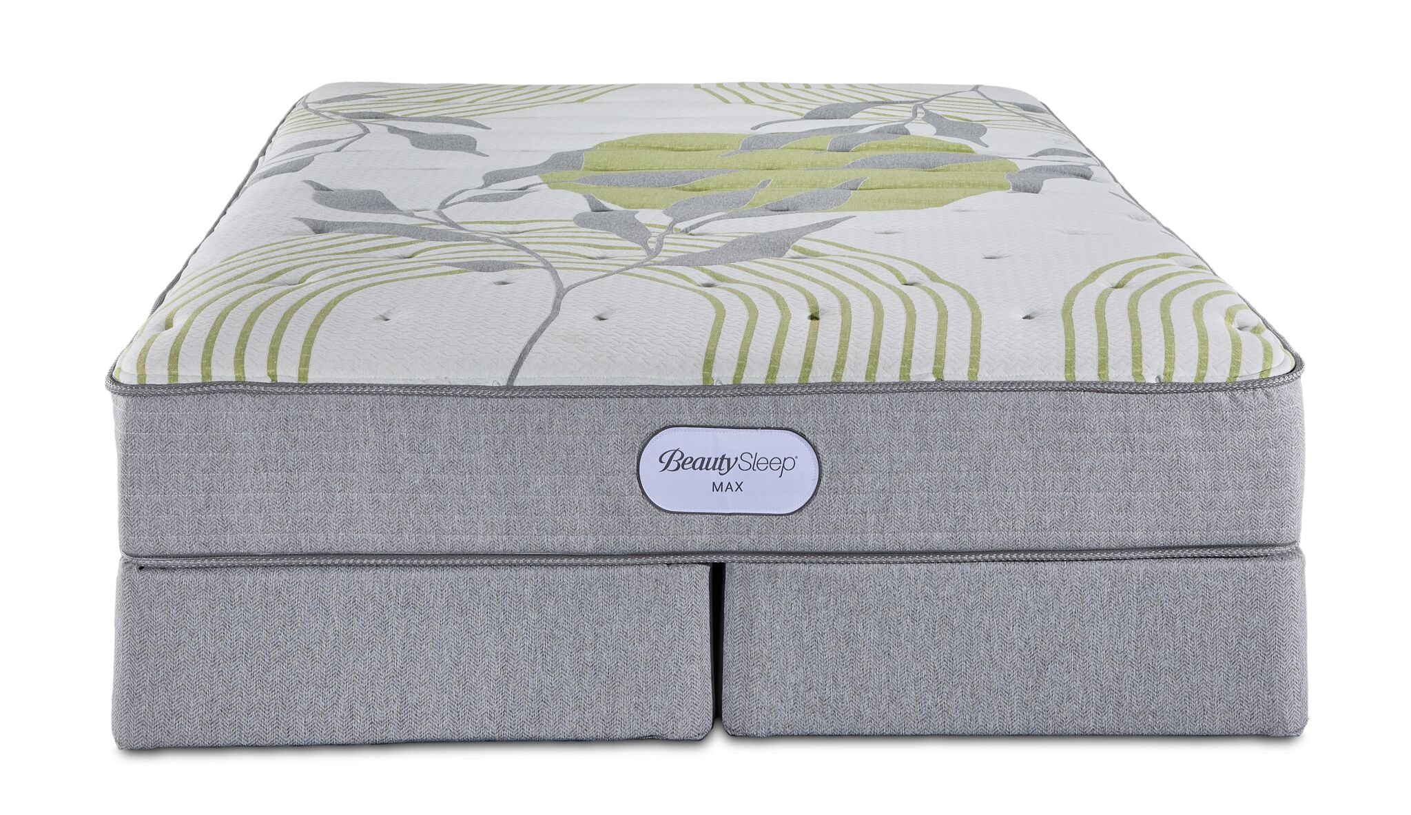 BeautySleep Max Calm Tight Top Firm Queen Mattress and Split Boxspring Set