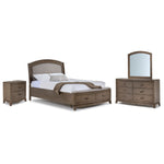 Camelot 6 - Piece Queen Storage Bedroom Package - Burnished Beige