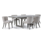 Fresh Perspective Cascade 7-Piece Extendable Dining Set -Dovetail Grey