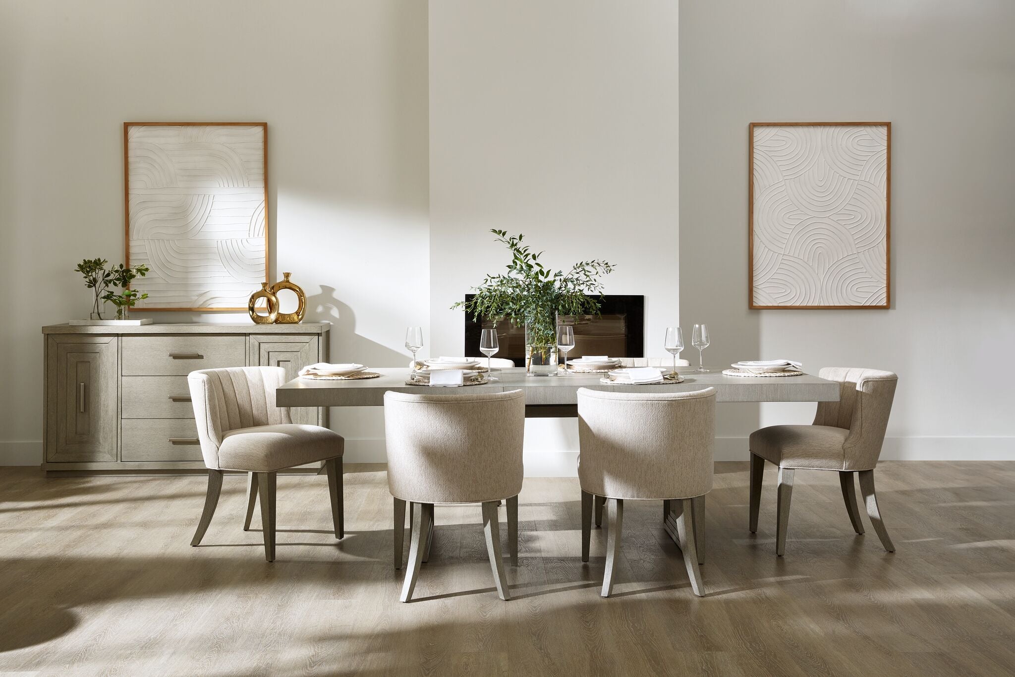 Fresh Perspective Cascade 7-Piece Extendable Dining Set -Dovetail Grey