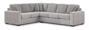 Celeste Sectionnel 2 mcx avec sofa côté droit - gris snoopy