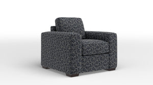 Celeste Fauteuil d'appoint - Bleu foncé caisson