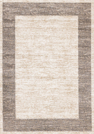 Earthly Essence Tapis (5,3 pi X 7,7 pi) bordure altérée - taupe