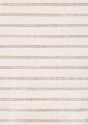 Beachwood Stripes Tapis (5,3 pi X 7,7 pi) rayé - crème