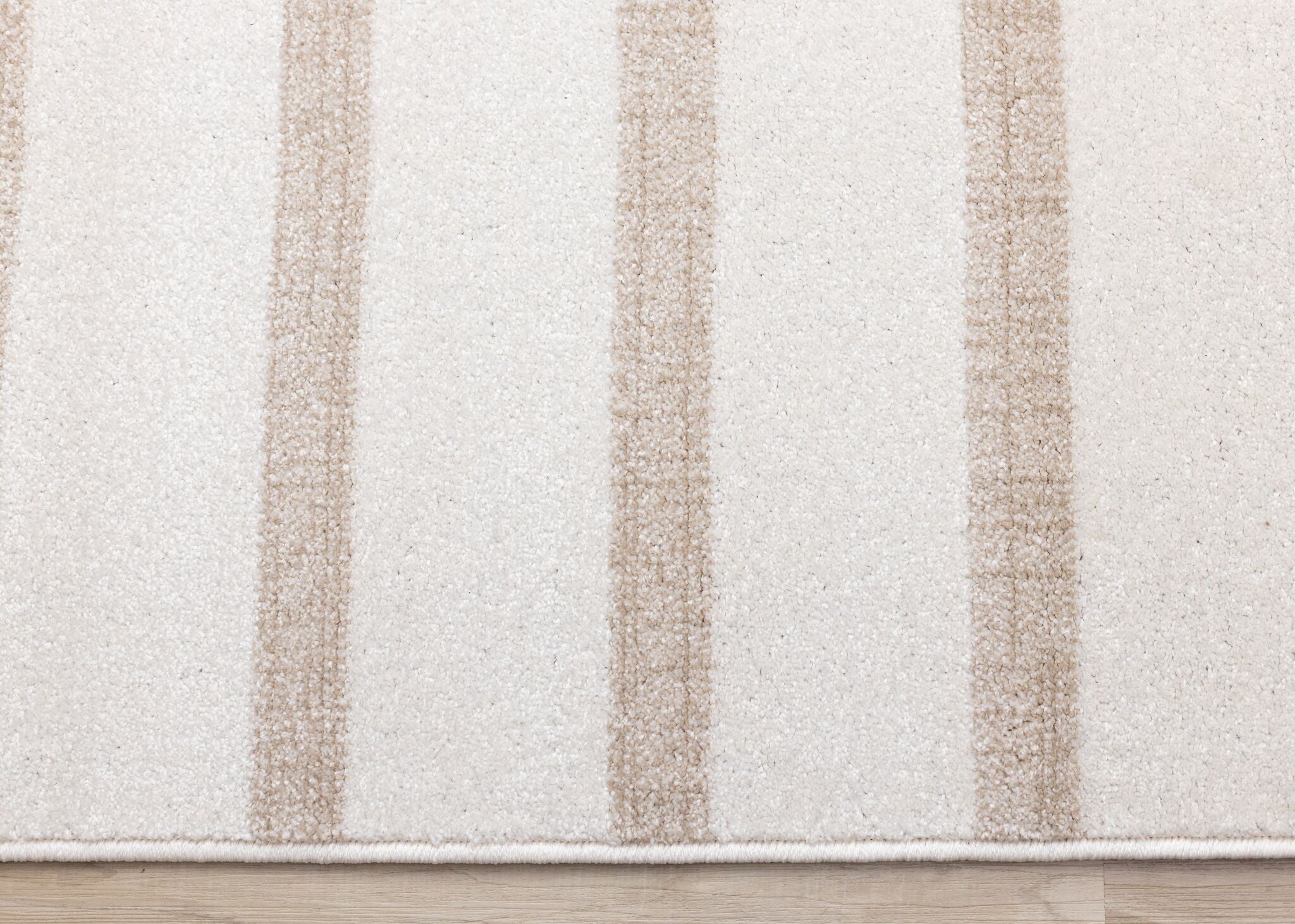 Beachwood Stripes 6'7" x 9'10" Striped Area Rug - Cream