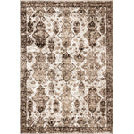 Antique Charm 5'3" x 7'7" Distressed Classic Area Rug - Brown, Grey, White