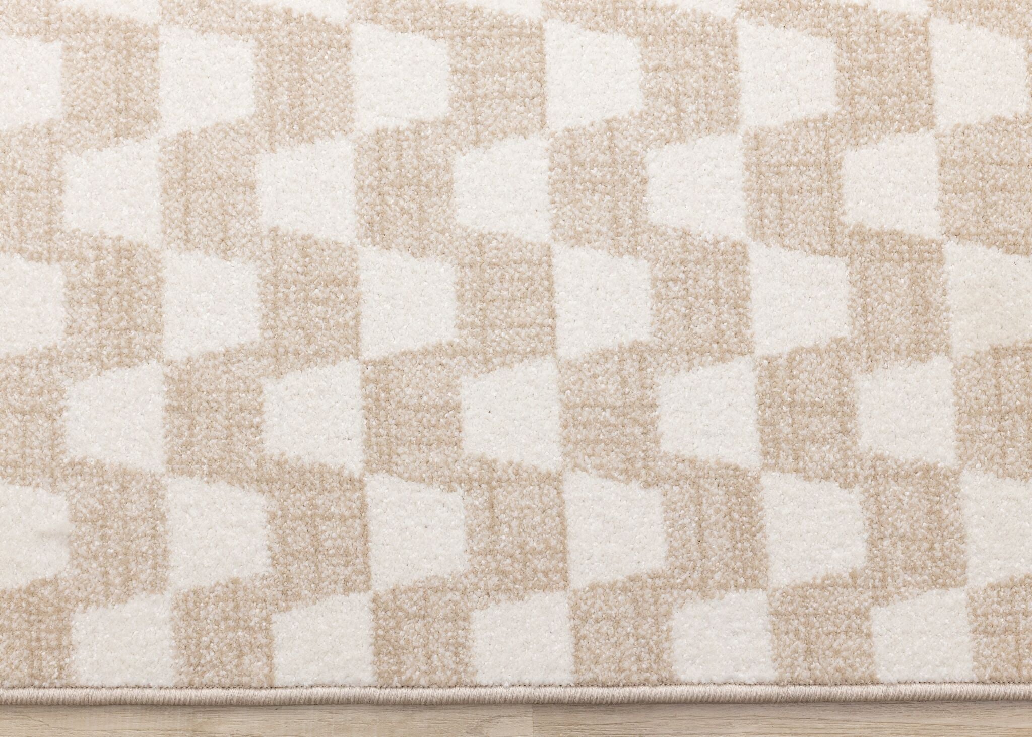 Gentle Wave 5'3" x 7'7" Wavy Line Area Rug - Beige, Cream