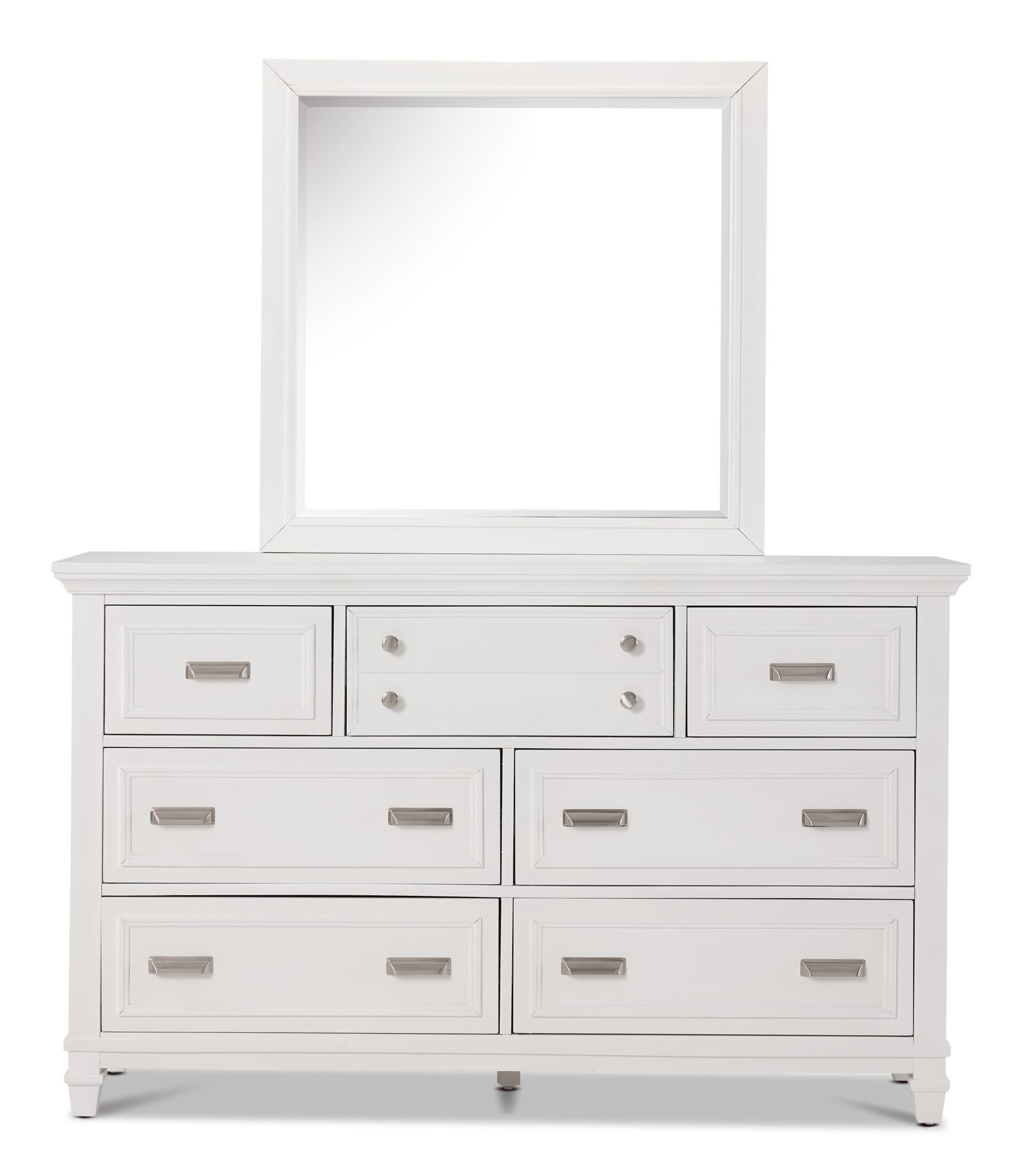 Charleston 7-Drawer Dresser - Dove White
