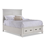 Charleston 3 - Piece King Storage Bed - Dove White