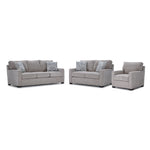 Charlotte Sofa, Loveseat and Chair Set - Sand