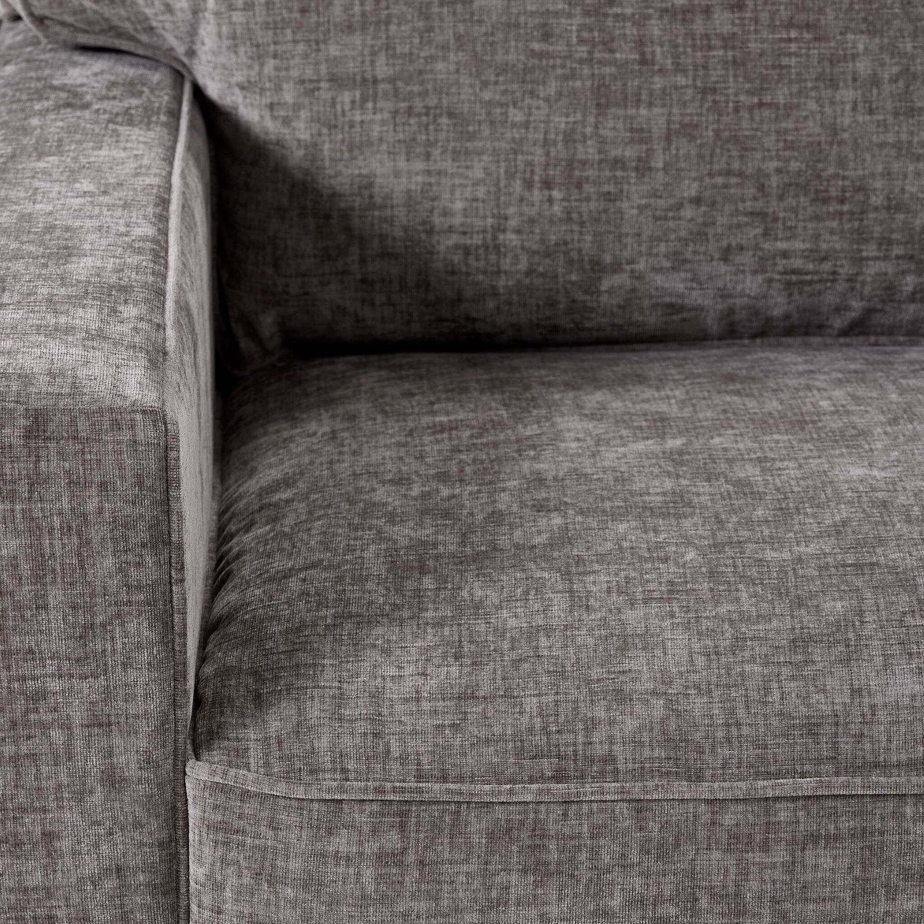 Charlotte 4-Piece Sectional with Right-Facing Chaise - Pewter