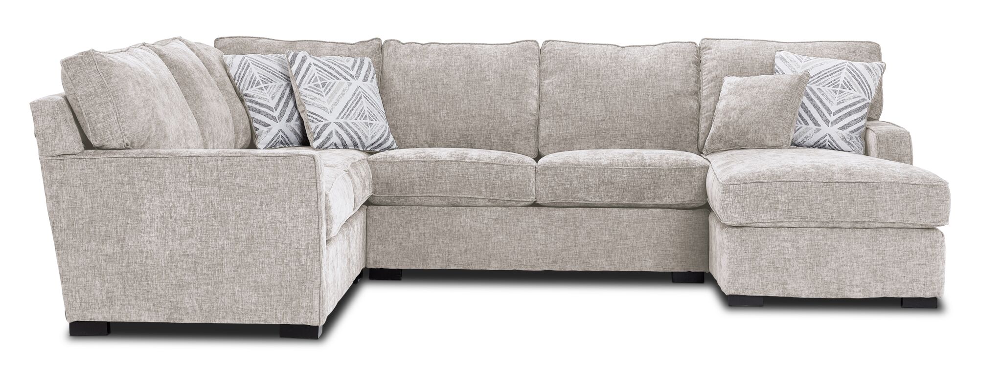 Charlotte 4-Piece Sectional with Right-Facing Chaise - Air