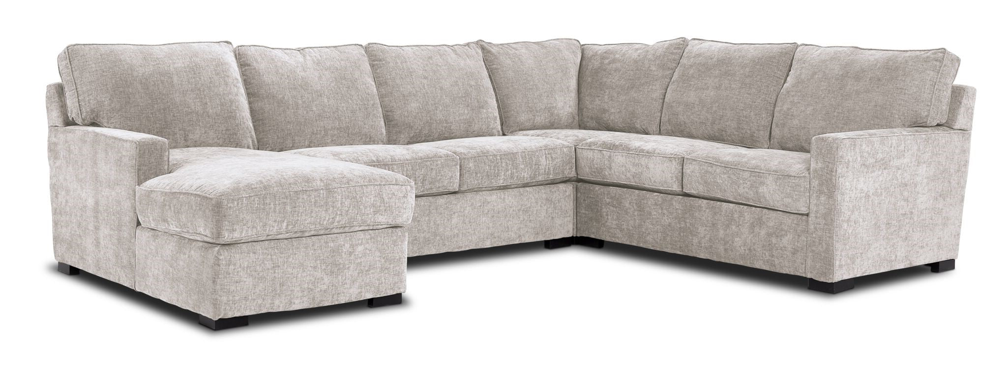 Charlotte 4-Piece Sectional with Left-Facing Chaise - Sand