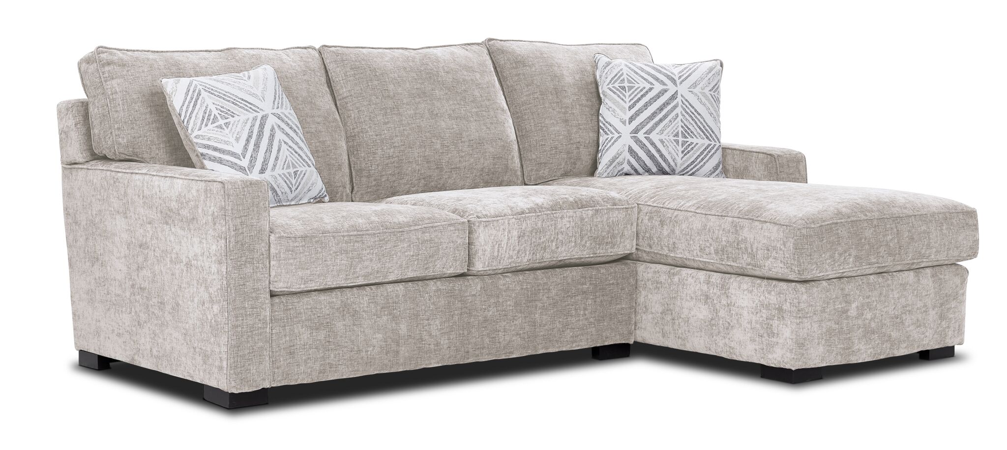 Charlotte 2-Piece Sectional with Right-Facing Chaise - Sand
