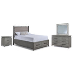 Chelsea 6-Piece King Storage Bed - Grey