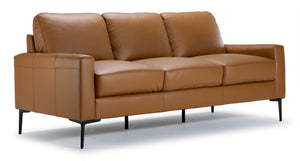 Chito Sofa en cuir – brun cuivré