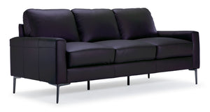 Chito Sofa en cuir – noir corbeau