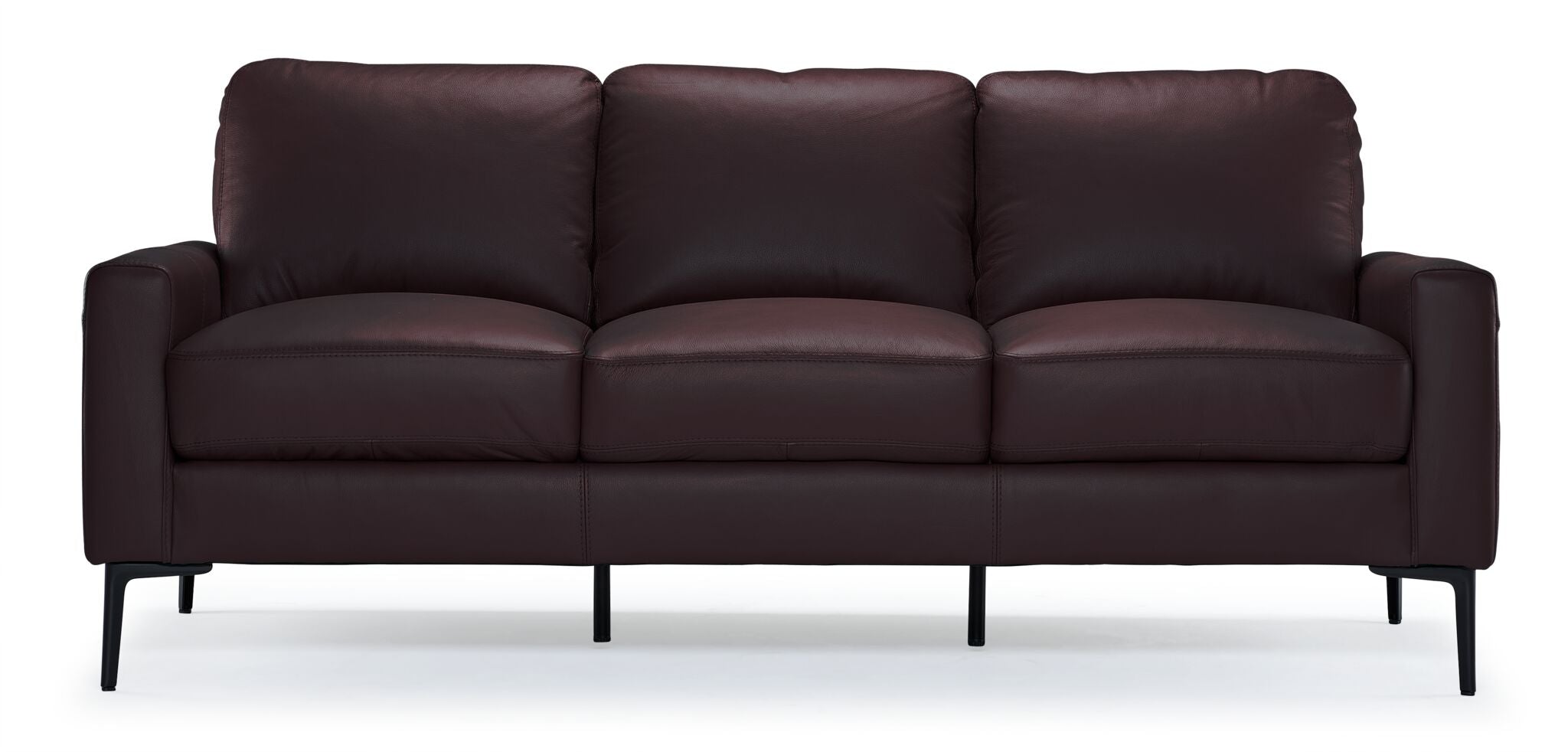 Chito Leather Sofa - Mocha