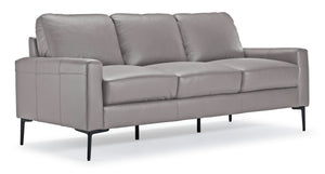 Chito Sofa en cuir – gris nuage