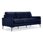 Chito Leather Sofa - Navy