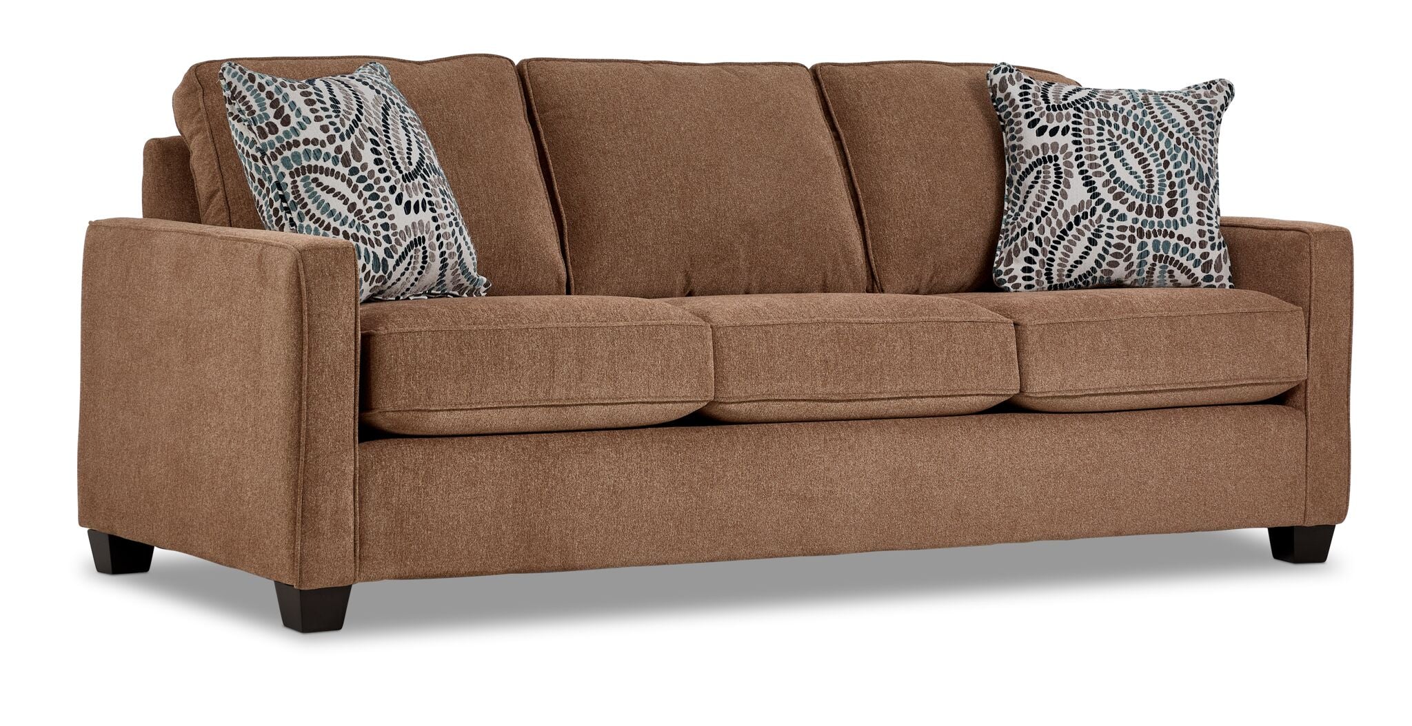 City Sofa and Loveseat Set - Brown