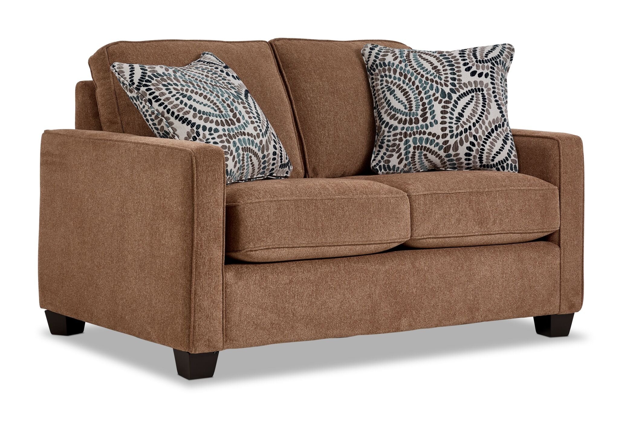 City Sofa and Loveseat Set - Brown