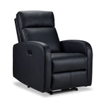 Cole Leather Power Recliner - Black