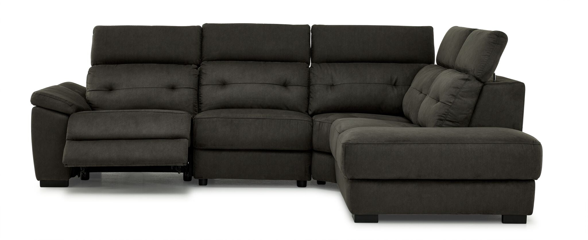 Colorado 4-Piece Power Reclining Sectional with Right-Facing Chaise - Graphite