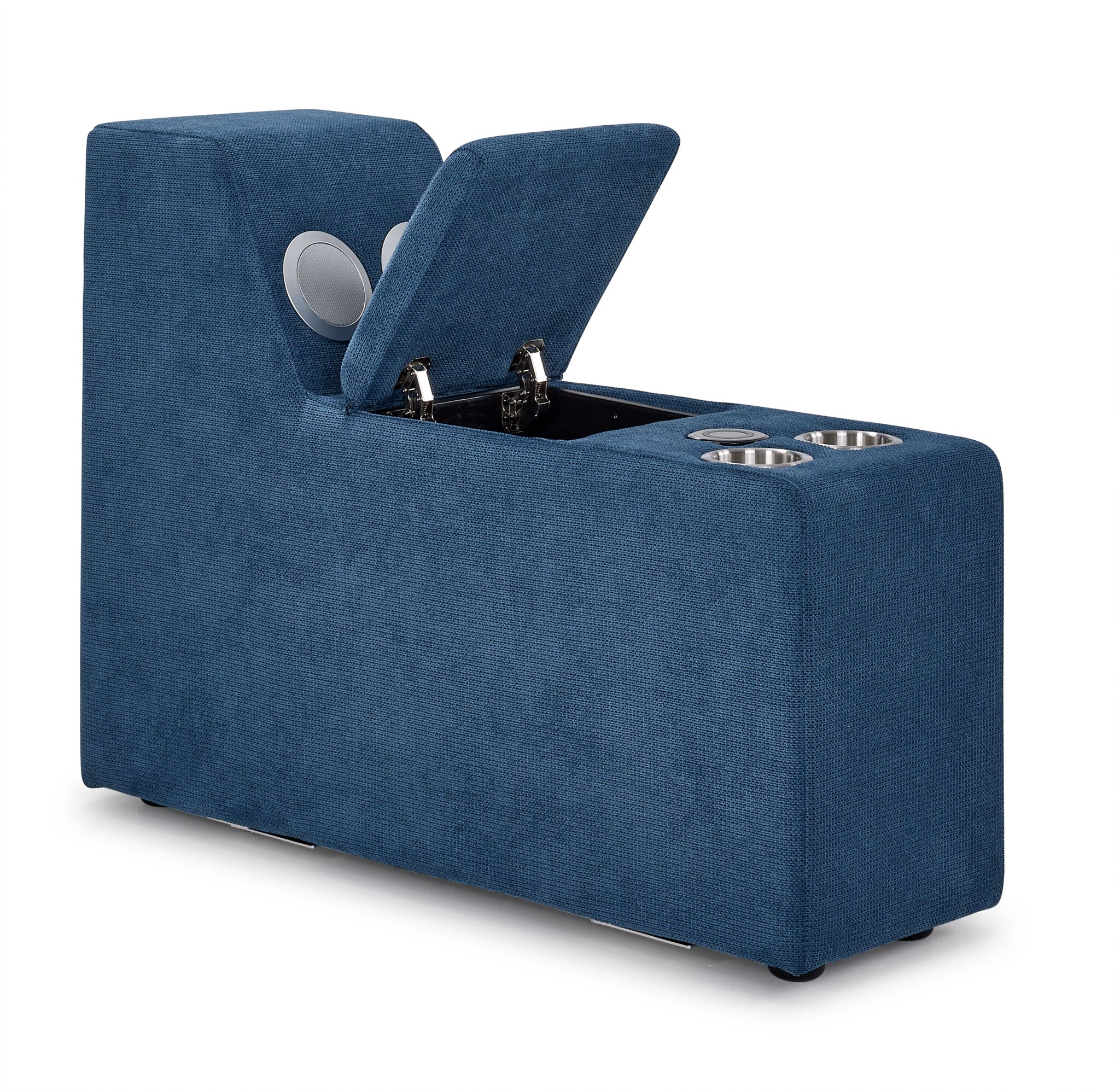 Feeling Connected - Connex 5-Piece Modular Sectional with Consoles - Blue