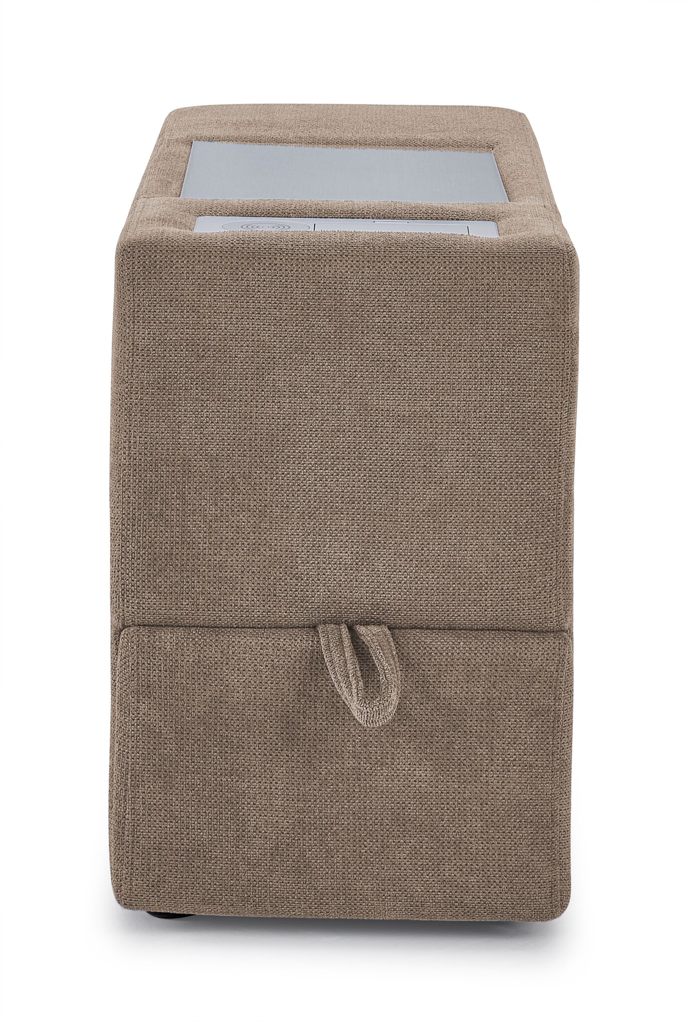 Feeling Connected - Connex 3-Piece Modular Sectional with Chaise and Drawer Console -Beige