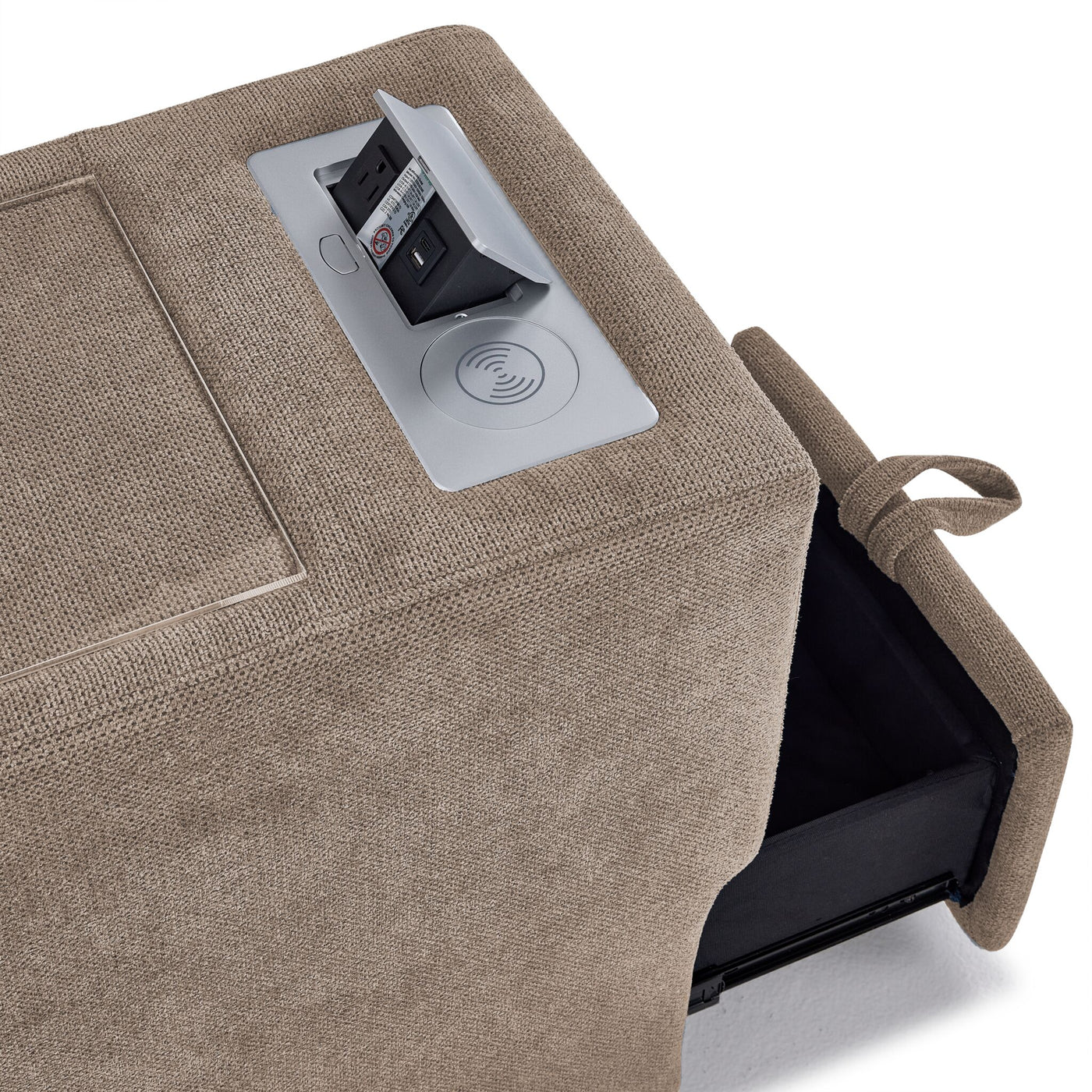 Feeling Connected - Connex 6-Piece Modular Sectional with Drawer Console - Beige