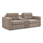 Feeling Connected - Connex 3-Piece Modular Chair with Storage Console - Beige