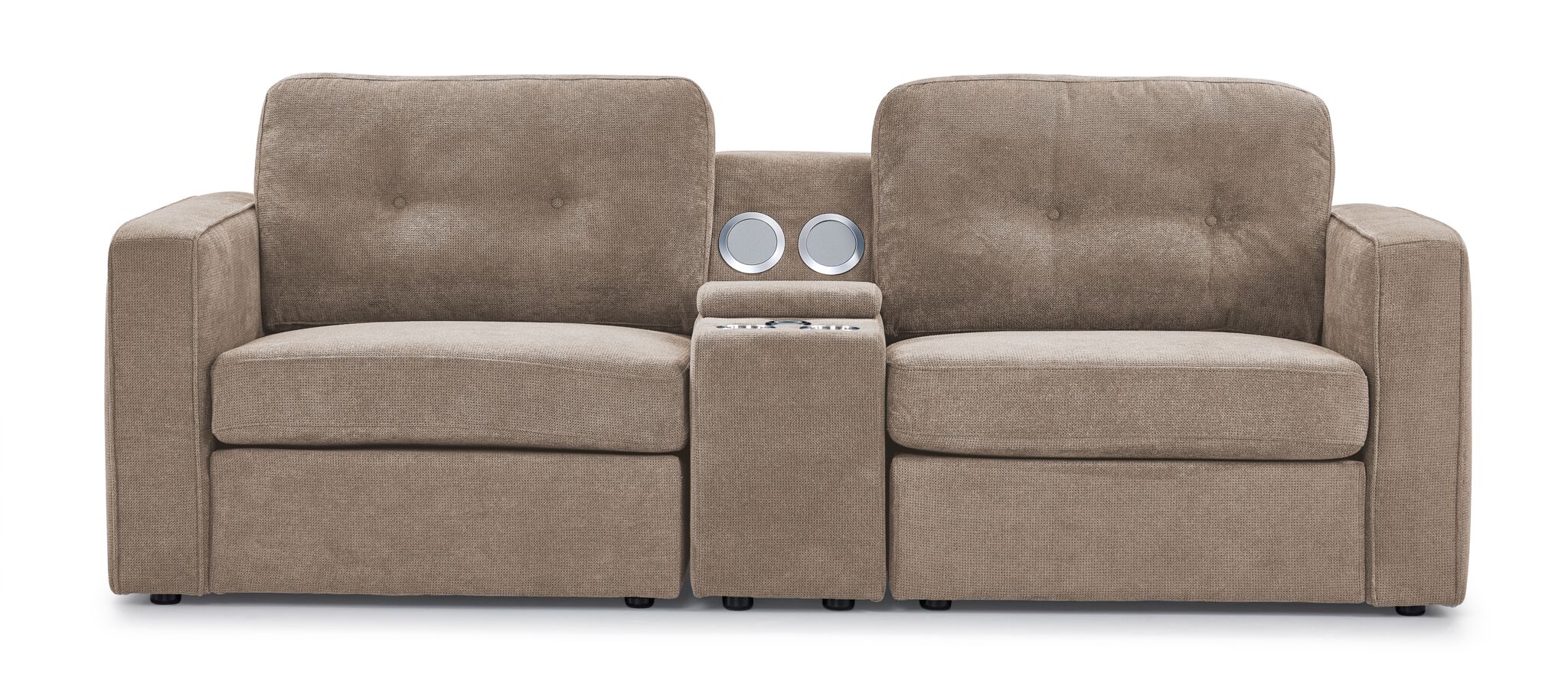 Feeling Connected - Connex 3-Piece Modular Chair with Storage Console - Beige