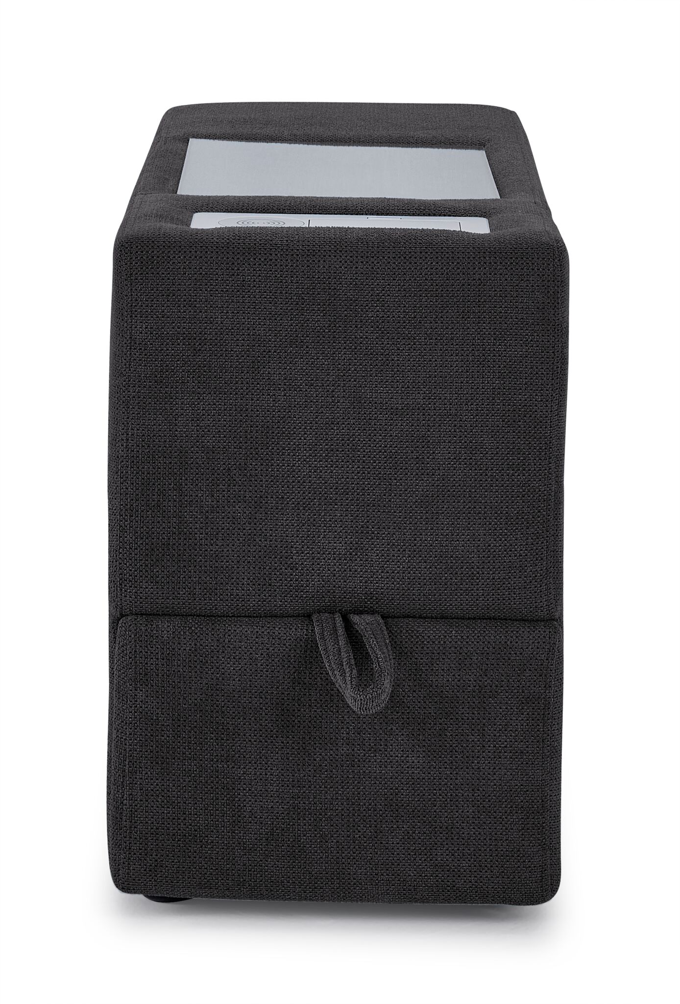 Feeling Connected - Connex 6-Piece Modular Sectional with Drawer Console - Dark Grey