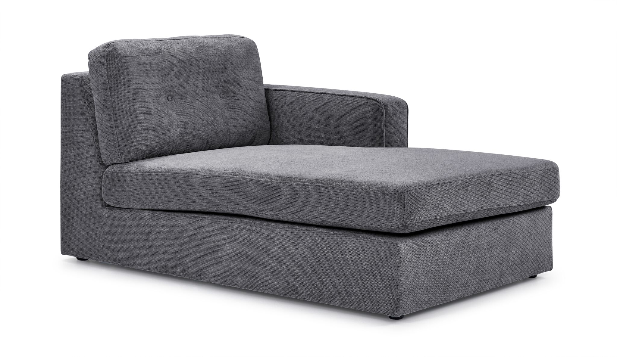 Feeling Connected - Connex 3-Piece Modular Sectional with Chaise and Drawer Console - Light Grey