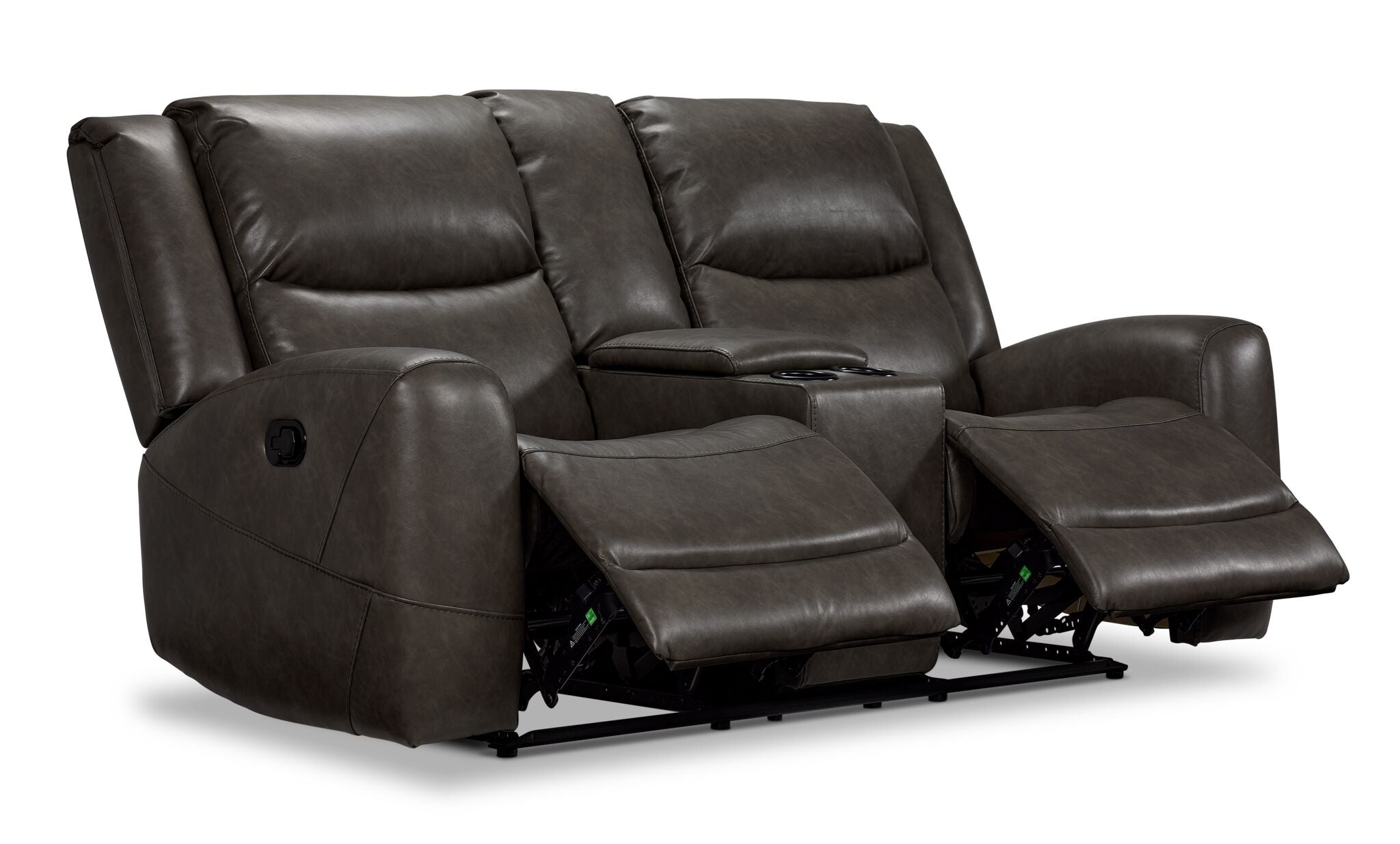 Copley Reclining Loveseat with Console - Slate
