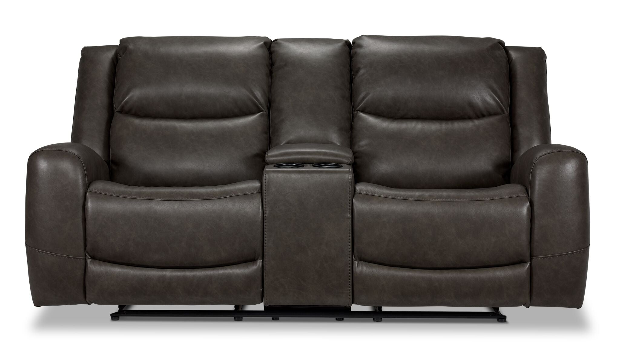 Copley Reclining Loveseat with Console - Slate