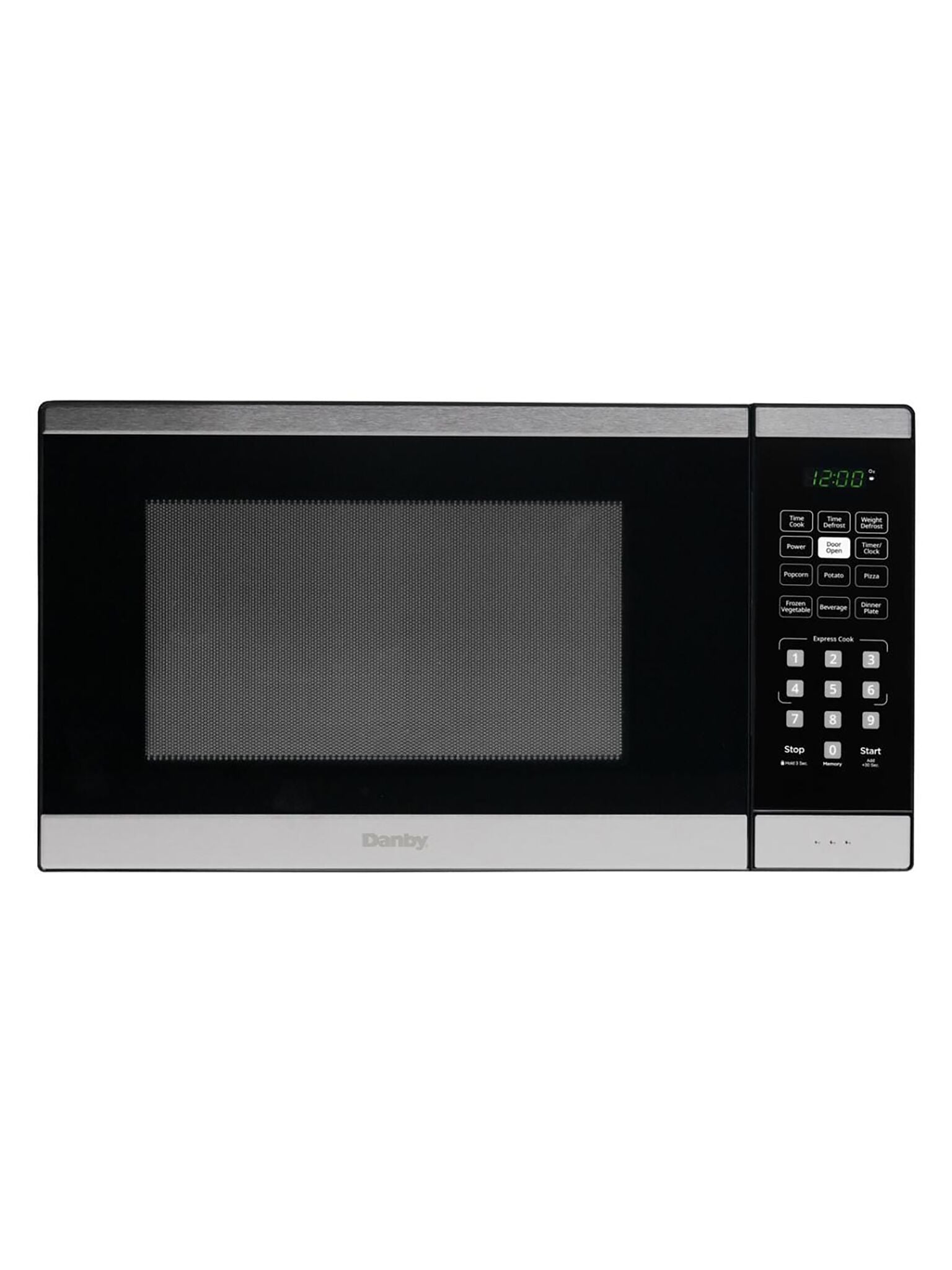 Danby Black and Stainless Steel Countertop Microwave (1.1 Cu.Ft.) - DBMW1126BBS