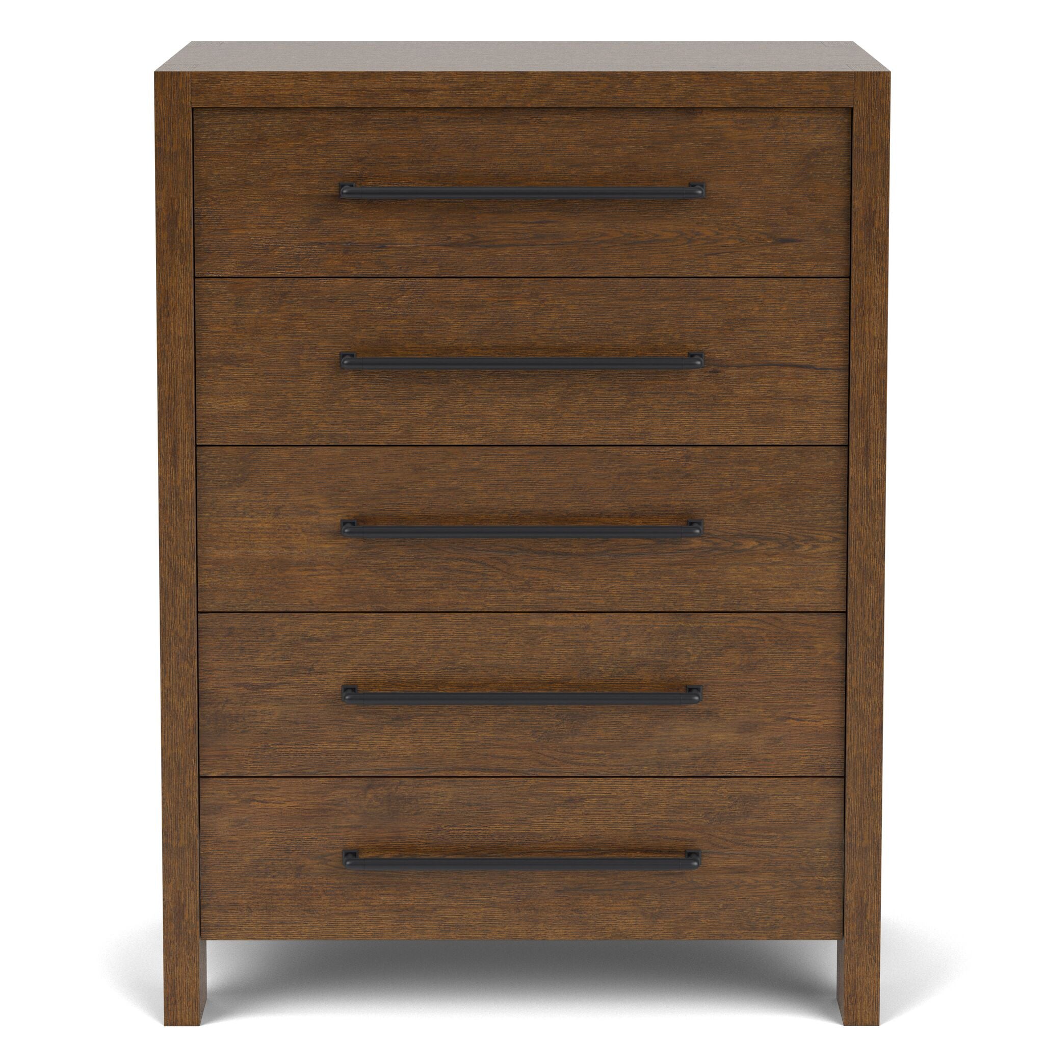Davie 5-Drawer Chest - Whiskey Barrel Oak