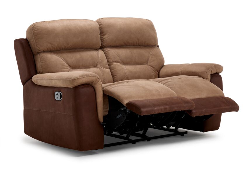 Doley Reclining Loveseat - Two-tone Brown
