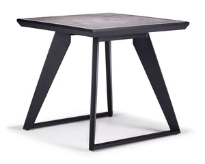 Drake Table de bout - noir, gris