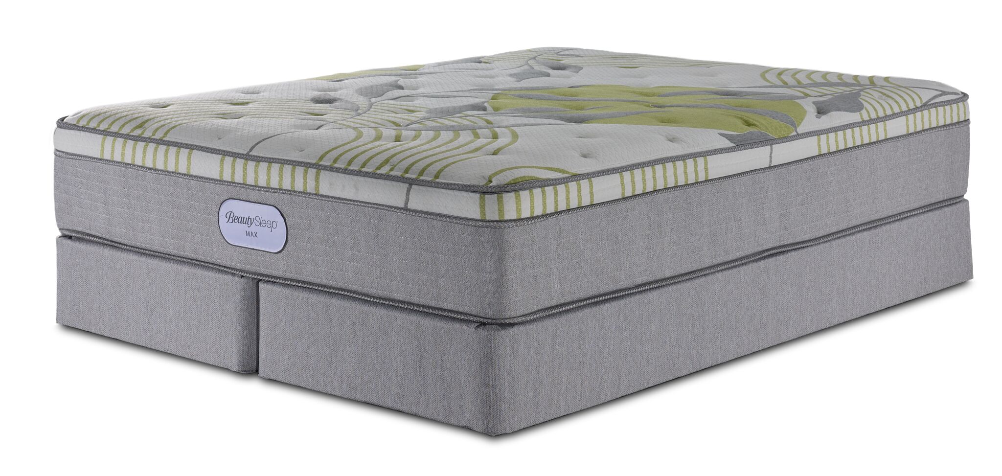 In Full Bloom - BeautySleep Max Drift Euro Top Medium King Mattress and Split Boxspring Set