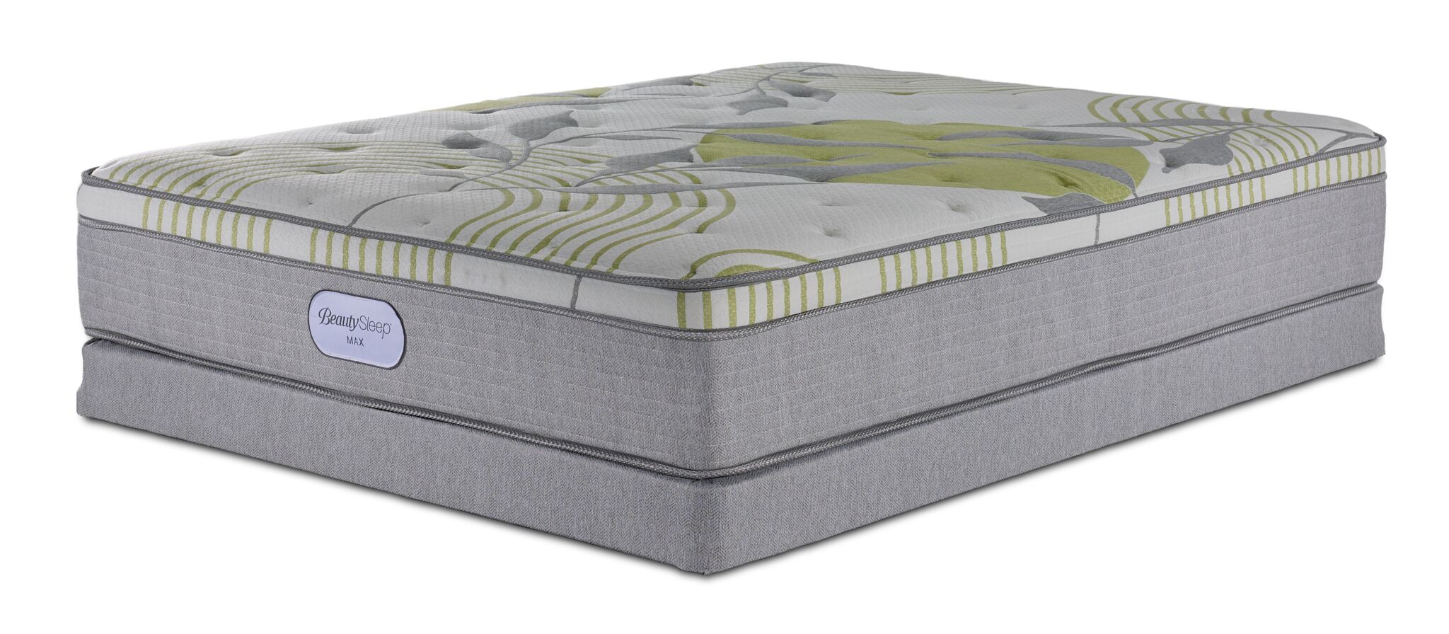 In Full Bloom - BeautySleep Max Drift Euro Top Medium Full Mattress and Low Profile Boxspring Set
