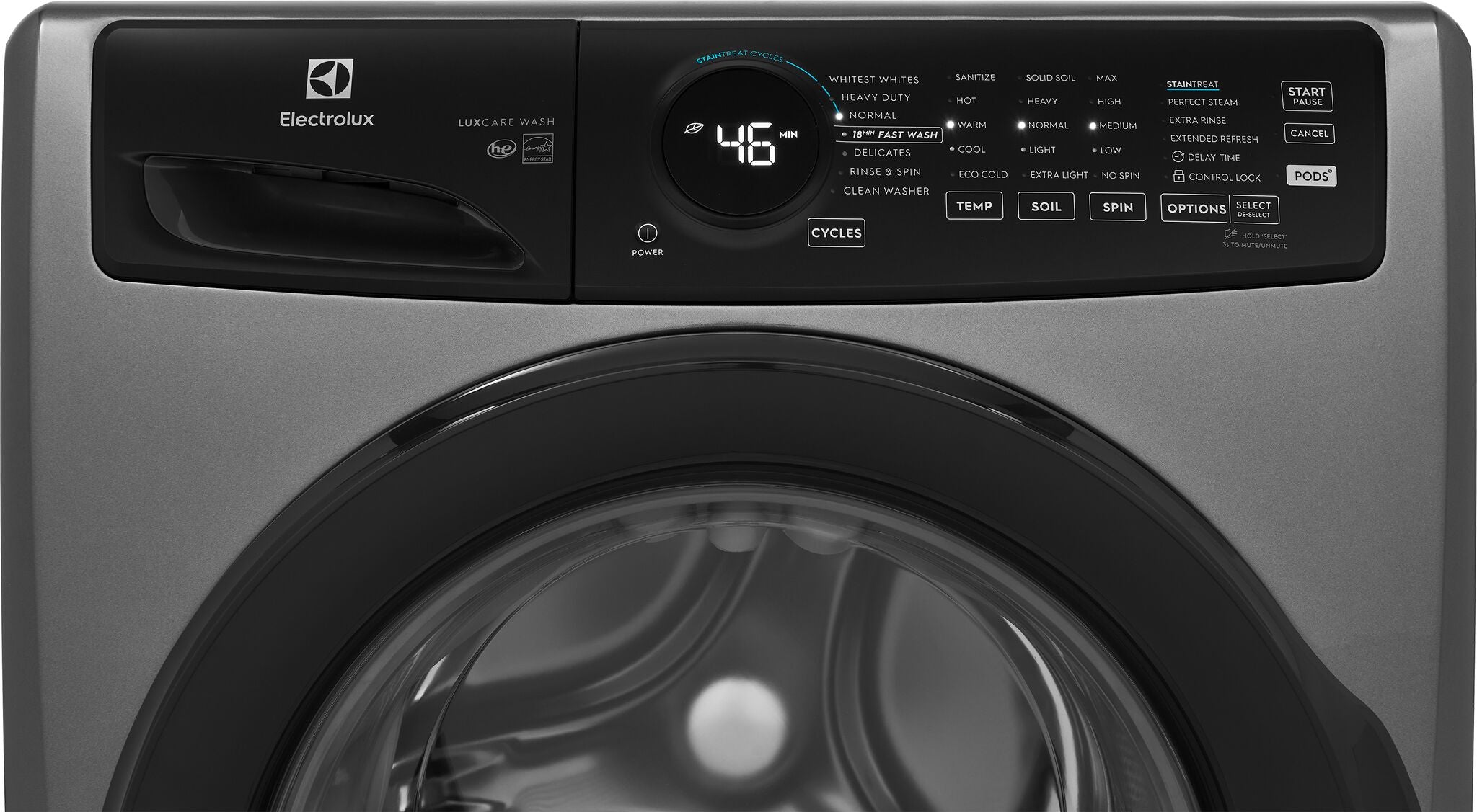 Electrolux Titanium Front Load Perfect Steam™ Washer with LuxCare® Wash (5.2 Cu.Ft.) - ELFW7437AT
