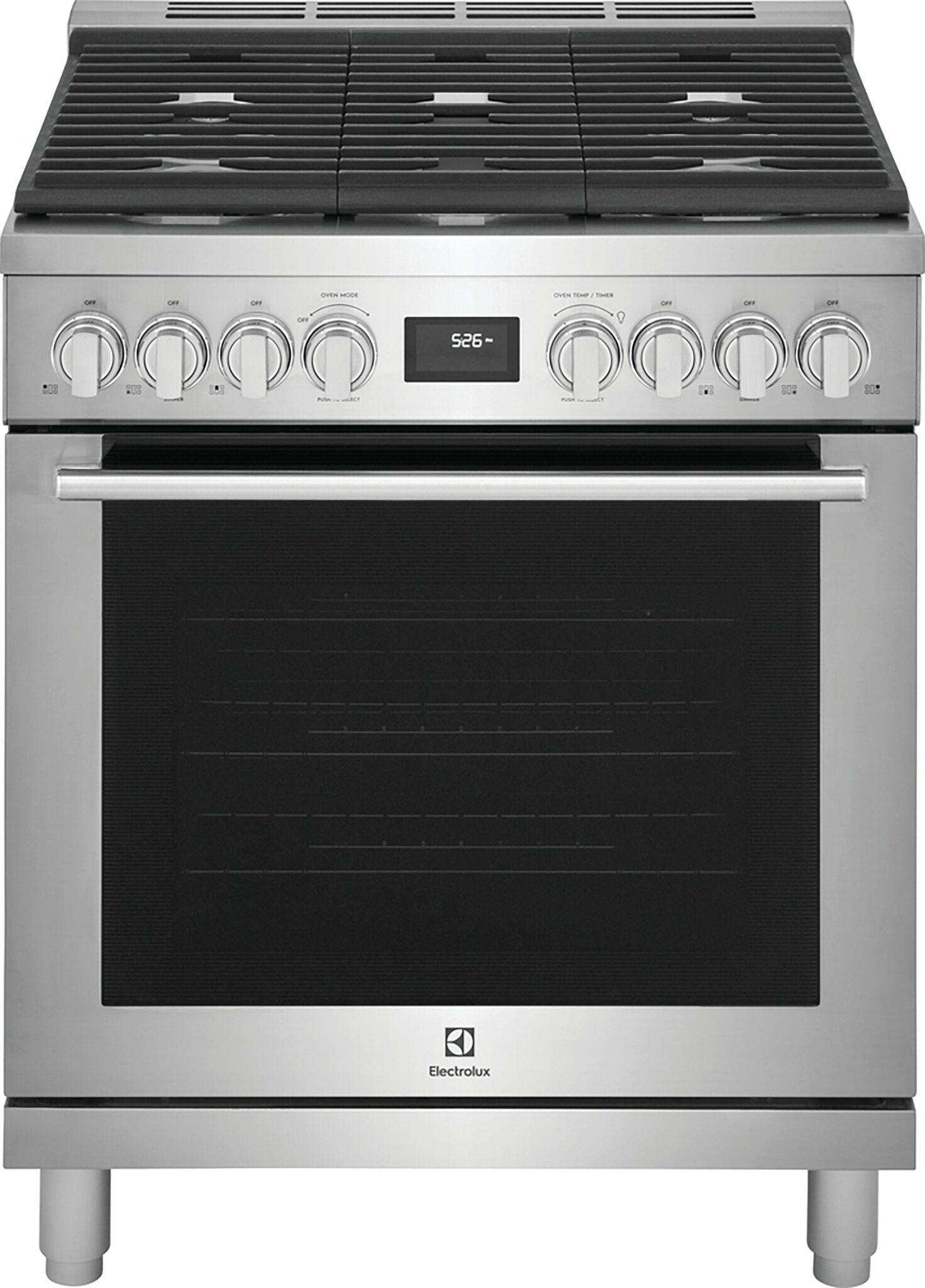 Electrolux Stainless Steel Freestanding Dual-Fuel Range (4.6 Cu. Ft.) - ECFD3068AS