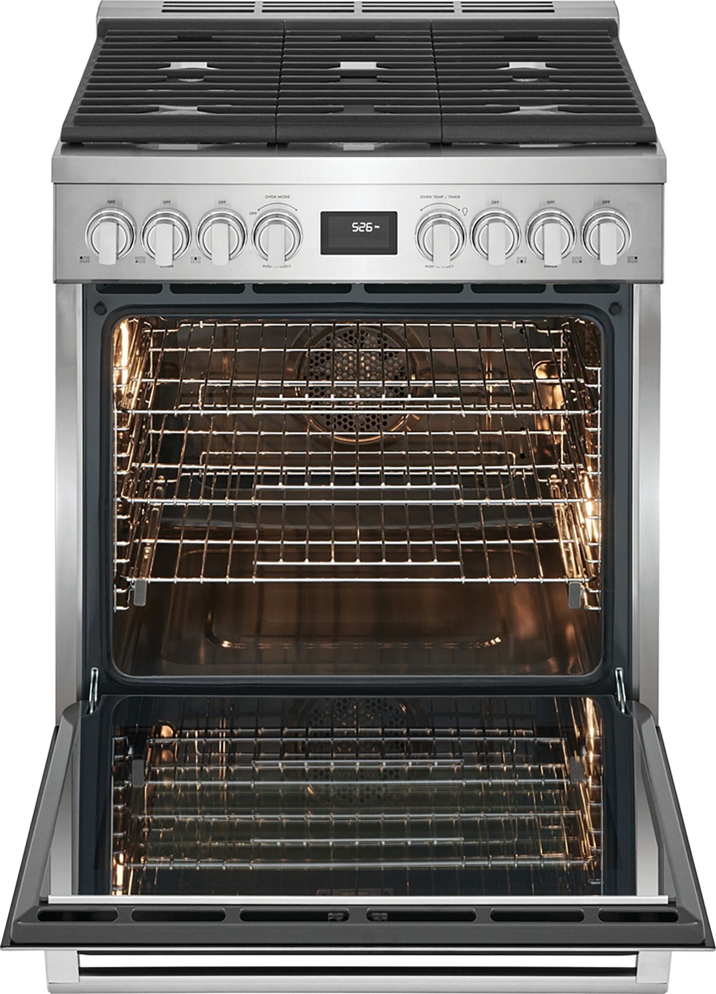 Electrolux Stainless Steel Freestanding Dual-Fuel Range (4.6 Cu. Ft.) - ECFD3068AS
