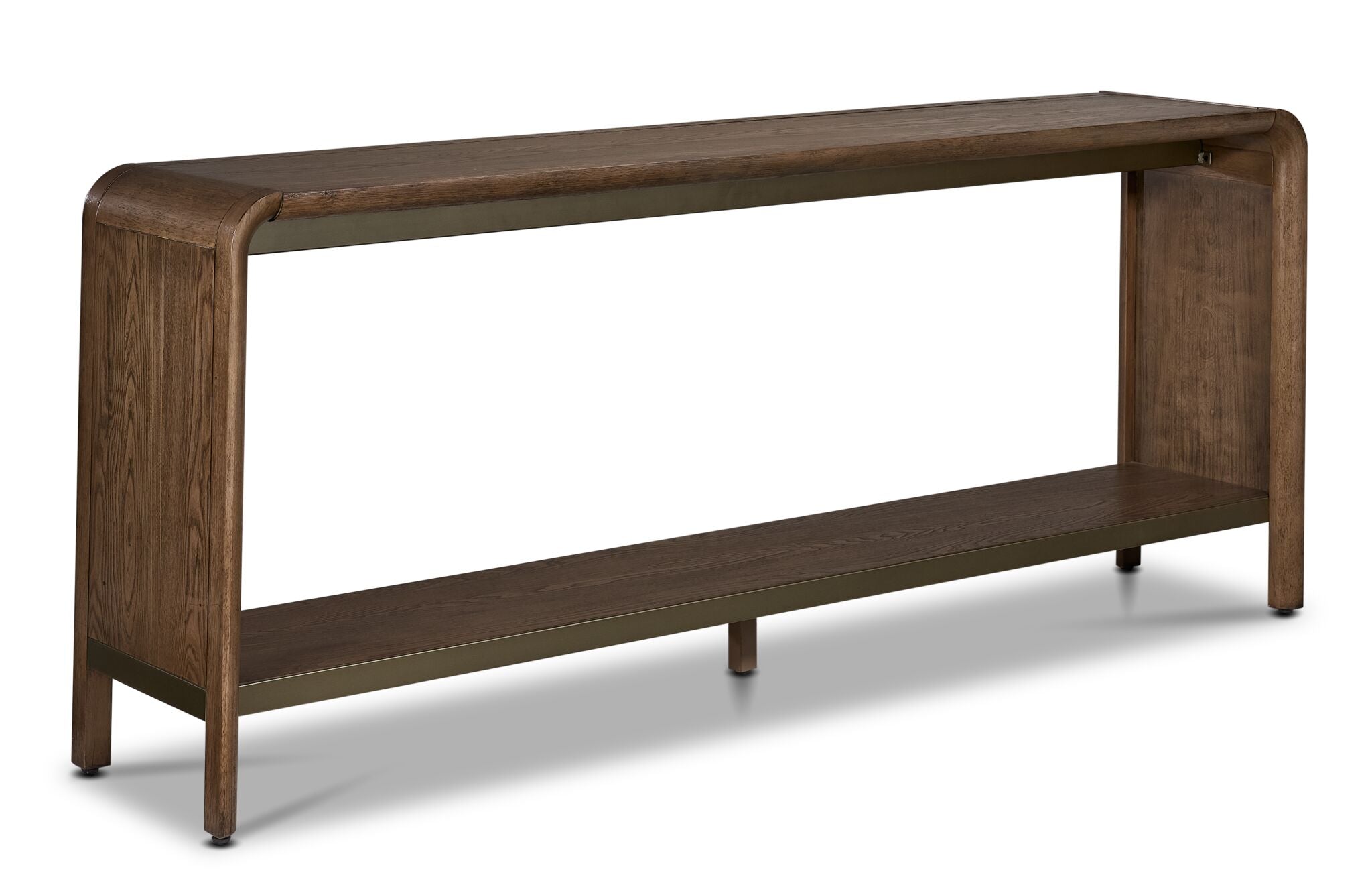 In Harmony - Elure 72" Waterfall Console Table - Latte